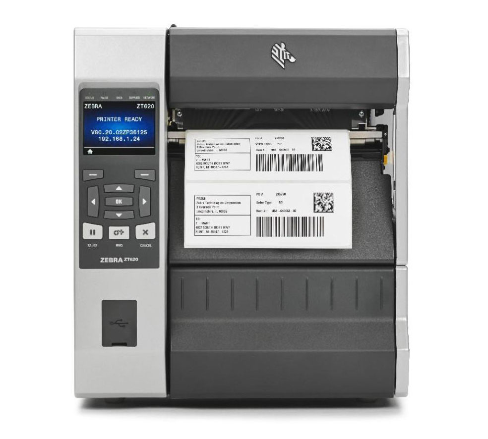 Zebra ZT620工业条码标签打印机
