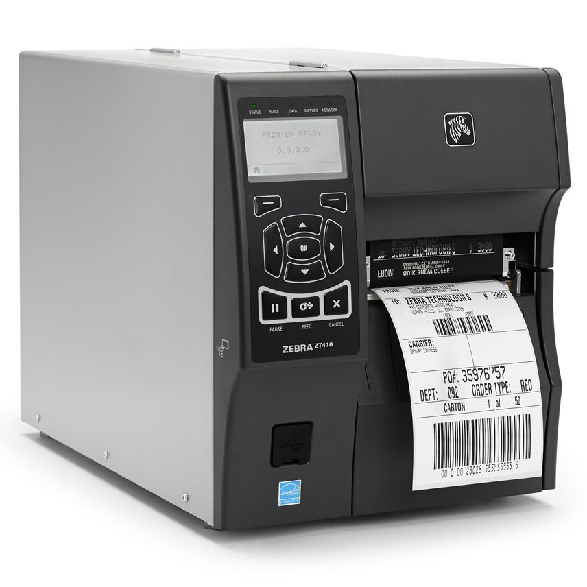 Zebra ZT410工业条码标签打印机